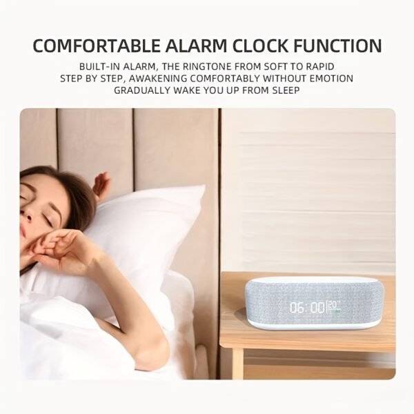 A Four-In-One Night Light Alarm Clock with a Wireless Charger