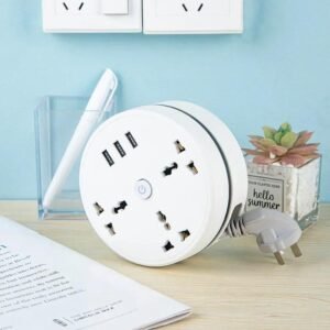 Power Socket 2500W 10A with 3 USB Super Charge Ports Extensions