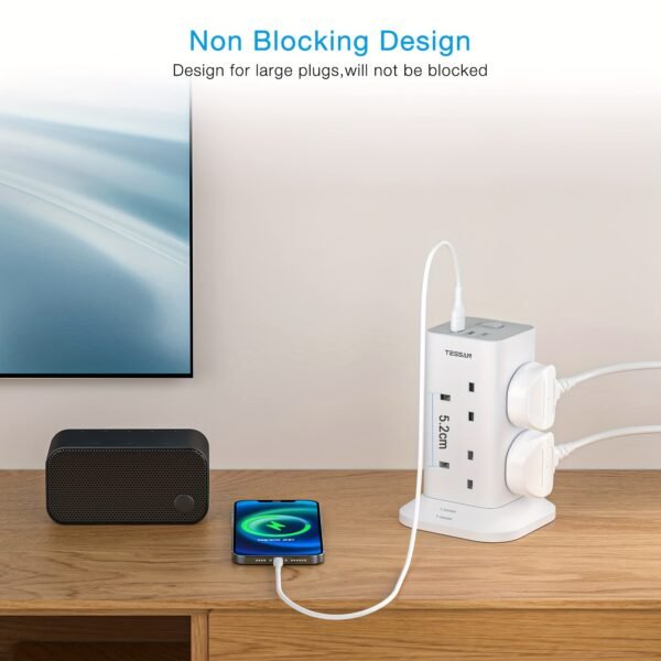 2a2a38c4-8f40-40f0-afe1-a4464f57c592.jpg 5M Tower Extension Lead Featuring 2 USB-A And 1 USB-C