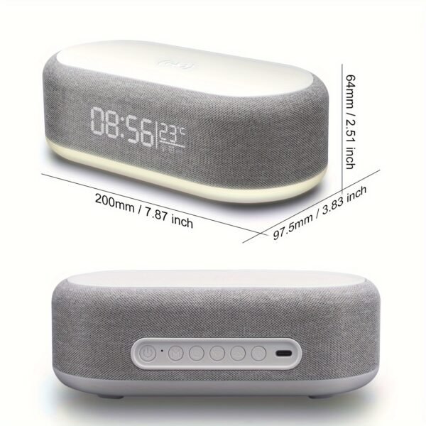 A Four-In-One Night Light Alarm Clock with a Wireless Charger