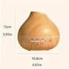 1pc Large-Capacity Simulated Wood Grain Aroma Diffuser