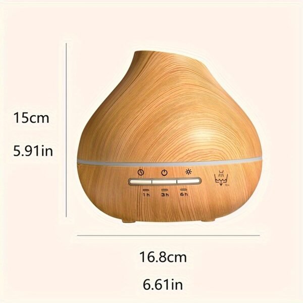 1pc Large-Capacity Simulated Wood Grain Aroma Diffuser