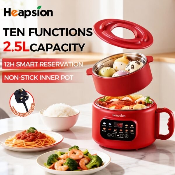 Heapsion 2.5L Rice Cooker with Steamer (Home and Commercial Use)