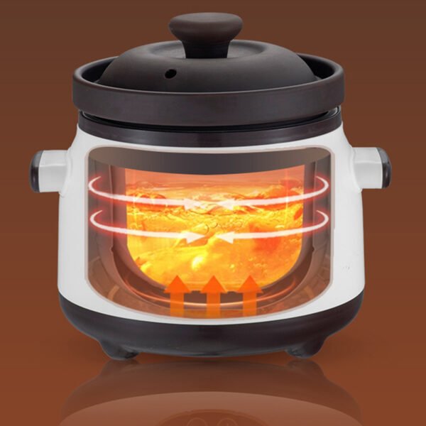 862da37e96db4627b38f3d64deb04643-goods.jpeg 1. 8L Electric Slow Cooker Automatic Electric Stew Pot with Timer Ceramic Inner Pot