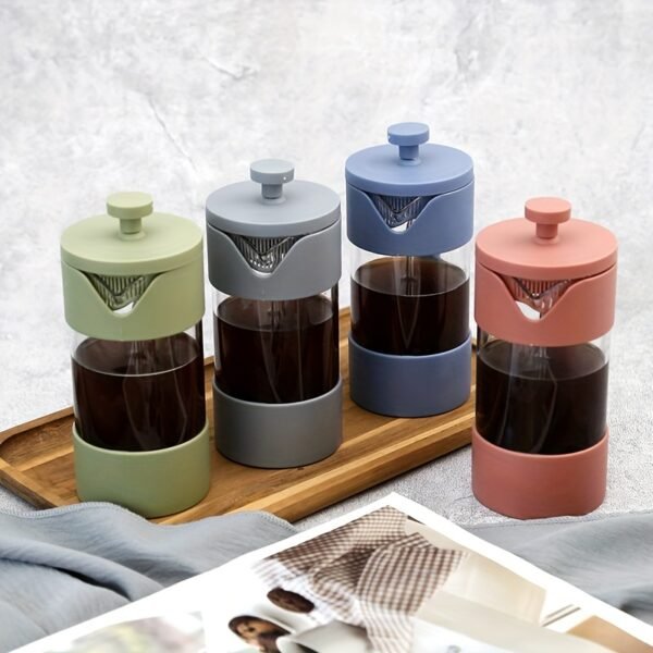 350ML Single-Piece Colorful French Press (Random Colour)