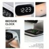 1pc New Multifunctional LED Warm Light Night Light Alarm Clock