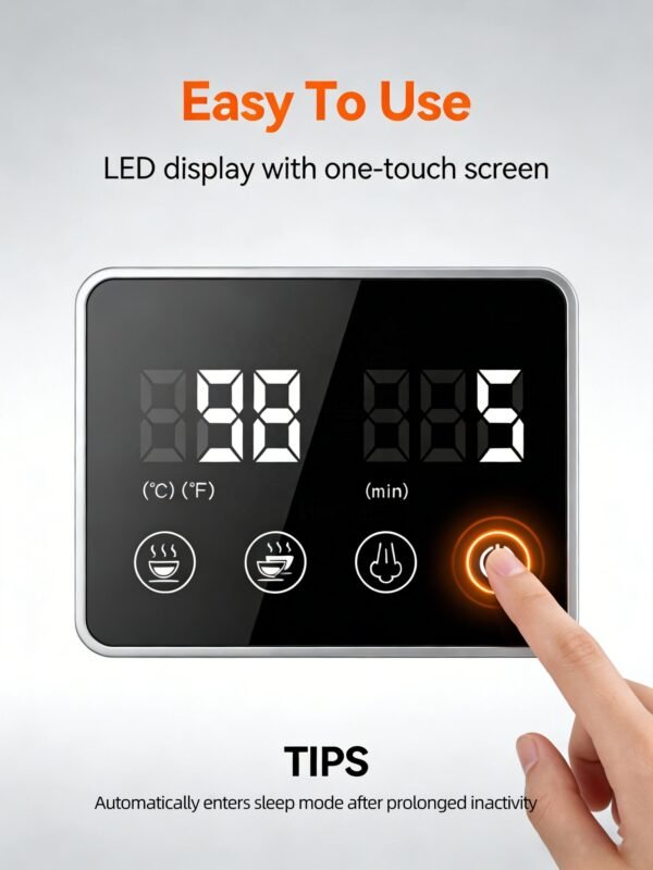 LED Touch Display Electric Espresso Machine