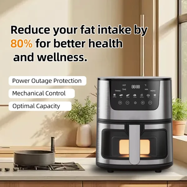7L Visual Air Fryer (Stainless Steel Design)