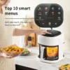 Sf8371a283071423c88563a2f926db77ca.webp Smart 4.5L Air Fryer (360° Convection, Visual Window)