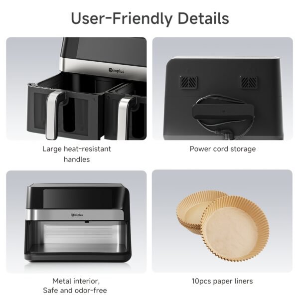 aba0af82-492a-4593-9090-7efd8924bd44.jpg 10L Dual-Basket Air Fryer (Transparent Window + LCD Display)