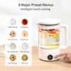 1.5L Multi-Function Health Kettle with 24-Hour Timer & Water Bath Stewing