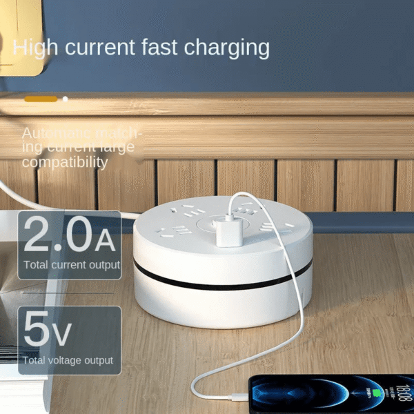 c87c7edbdf174a5f8a9b431f7f1e8a68-goods.png Power Socket 2500W 10A with 3 USB Super Charge Ports Extensions