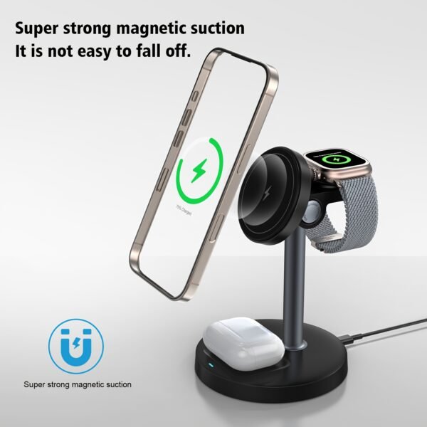 3in 1 Magnetic Wireless Charging Station