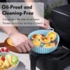 Reusable Silicone Air Fryer Liner (Non-Stick Baking Tray)