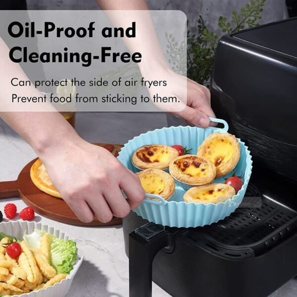 Reusable Silicone Air Fryer Liner (Non-Stick Baking Tray)
