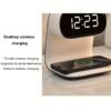 1pc New Multifunctional LED Warm Light Night Light Alarm Clock