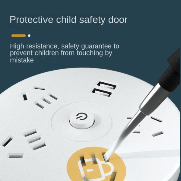 fbad761635314cba90590a61e00c6ee5-goods.png Power Socket 2500W 10A with 3 USB Super Charge Ports Extensions