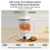 1.5L Multi-Function Health Kettle with 24-Hour Timer & Water Bath Stewing